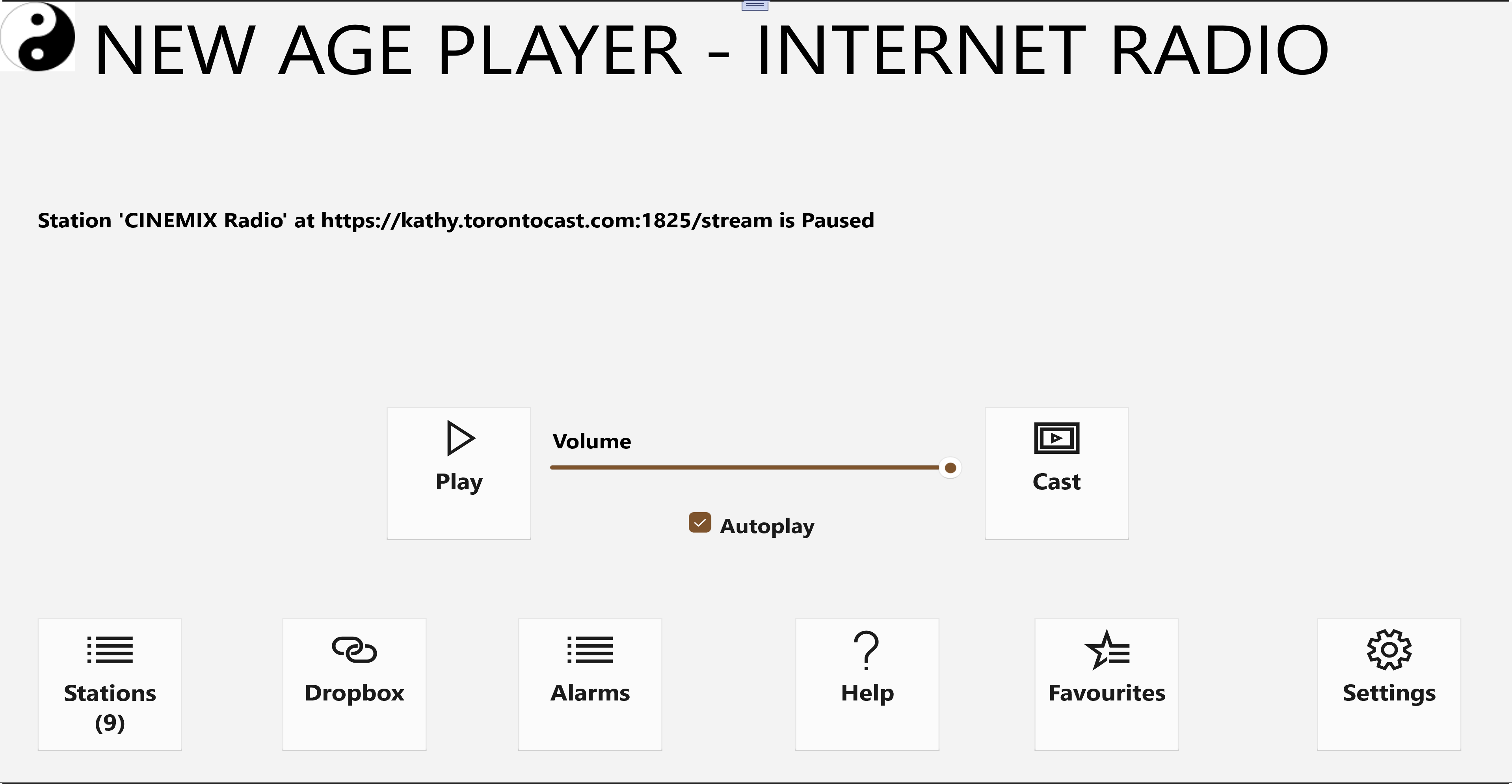 Main screen (Windows 10/11) light theme and square buttons