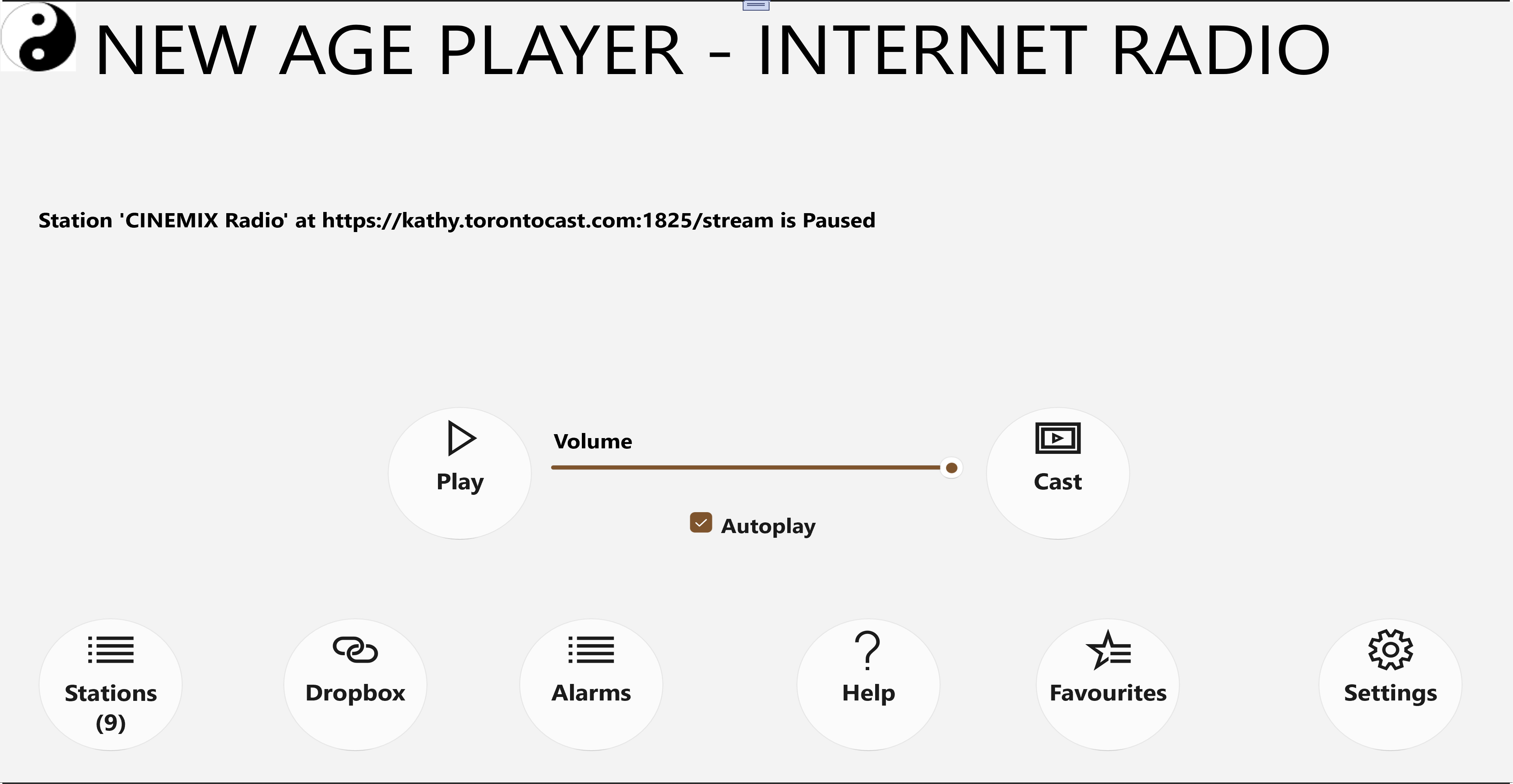 Main screen (Windows 10/11) light theme and round buttons